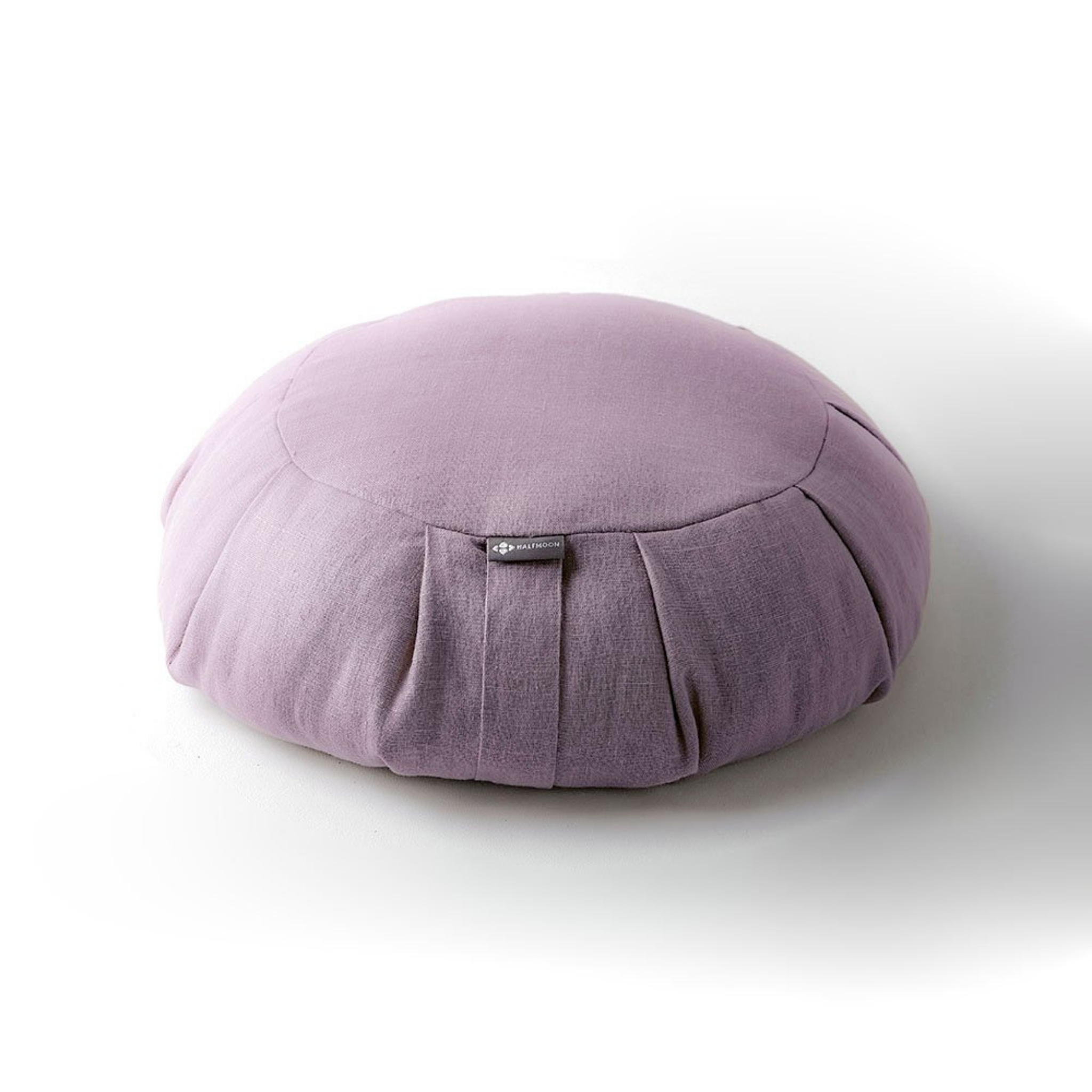 Halfmoon Round Meditation Cushion fig linen